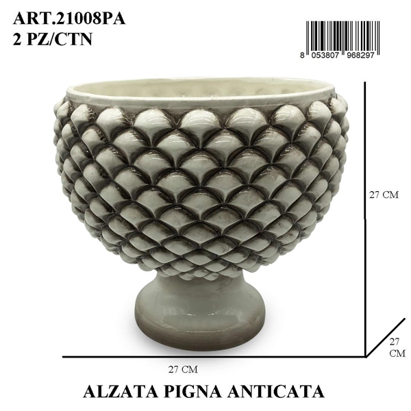 Alzata Pigna Anticata 25cm