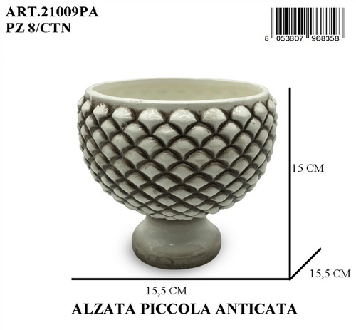 Alzata Pigna Anticata 15cm