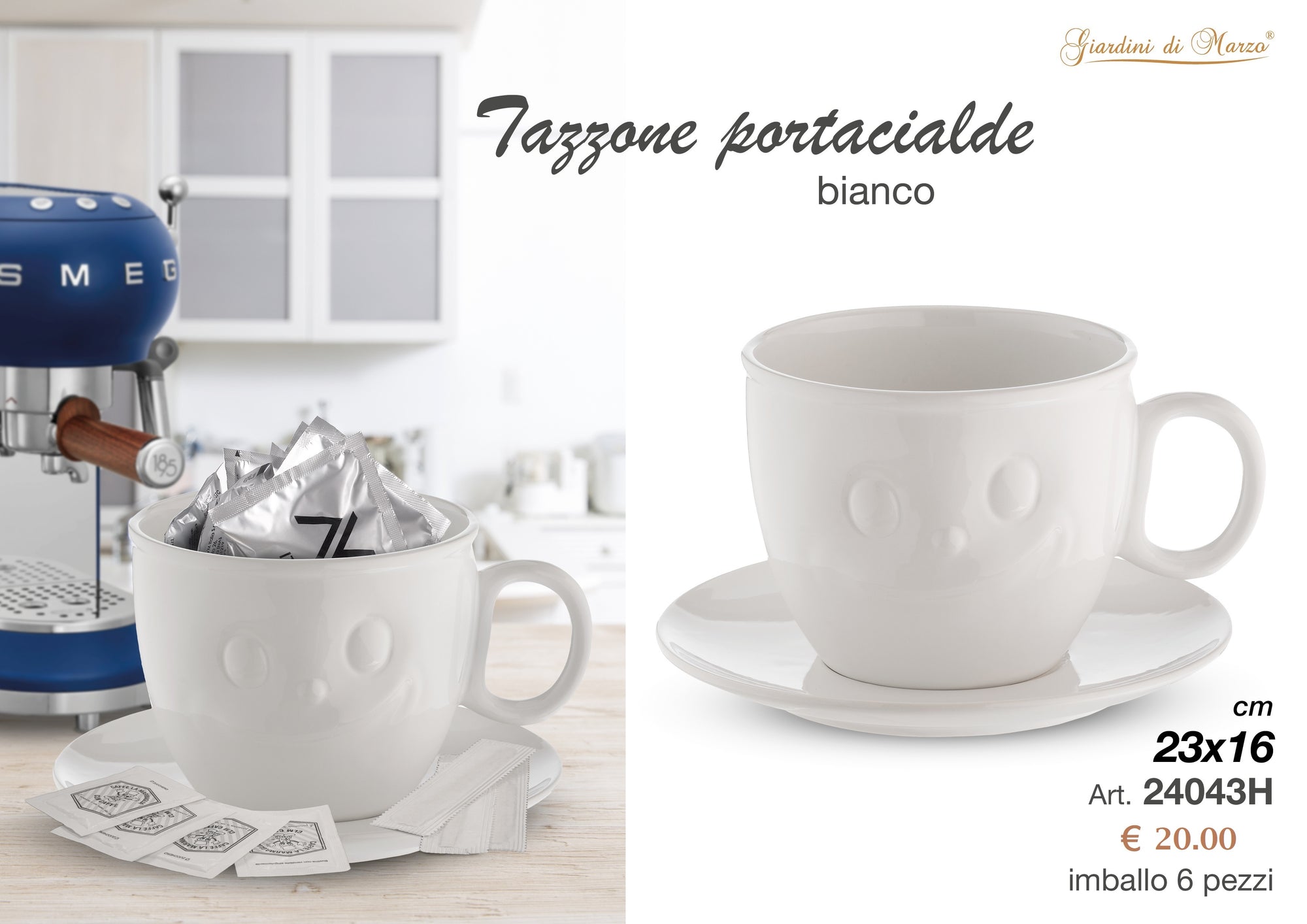Tazzone Sorriso Bianco