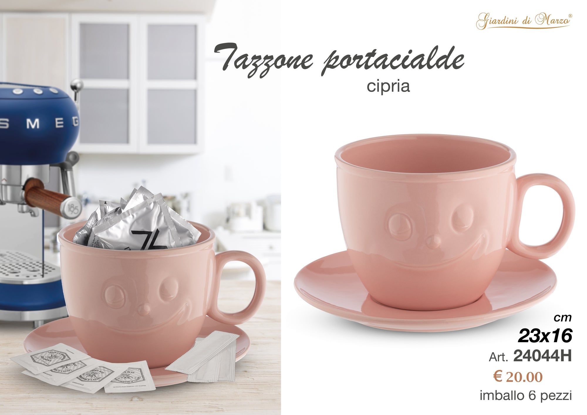 Tazzone Sorriso Rosa