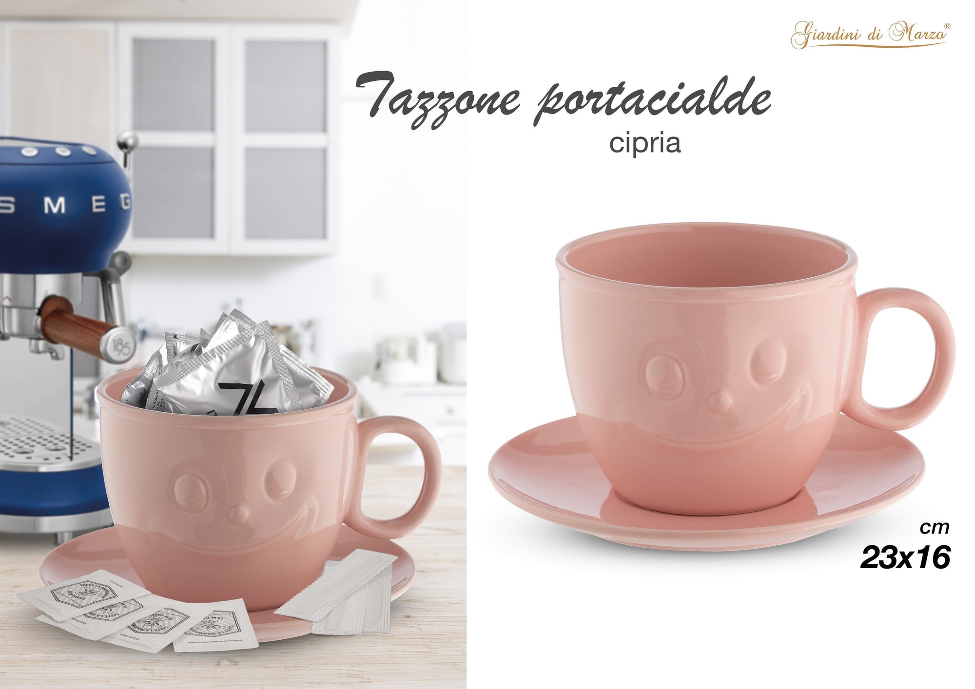 Tazzone Sorriso Rosa