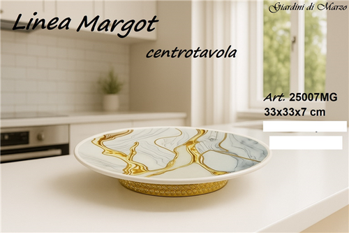 Centrotavola Effetto Marmo Gold