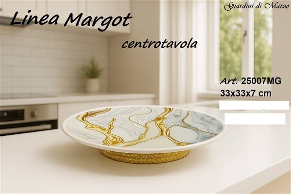 CENTROTAVOLA EFFETTO MARMO GOLD