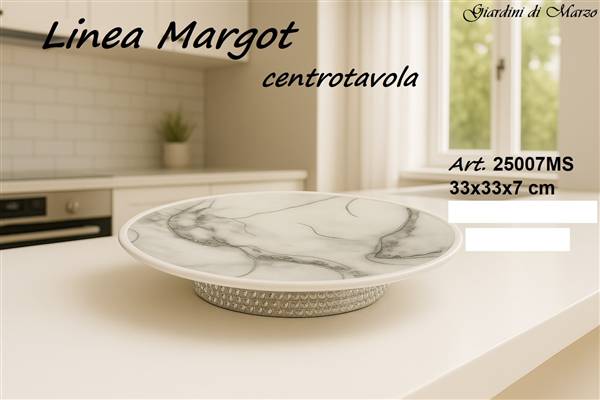 CENTROTAVOLA EFFETTO MARMO SILVER