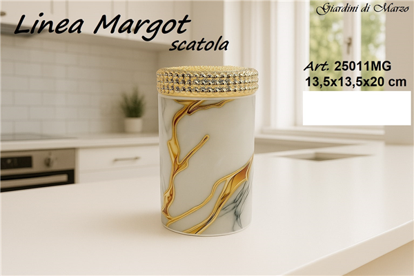 Scatola Effetto Marmo Gold