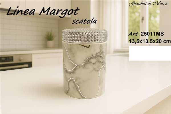 Scatola Effetto Marmo Silver