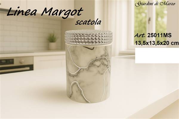 SCATOLA EFFETTO MARMO SILVER