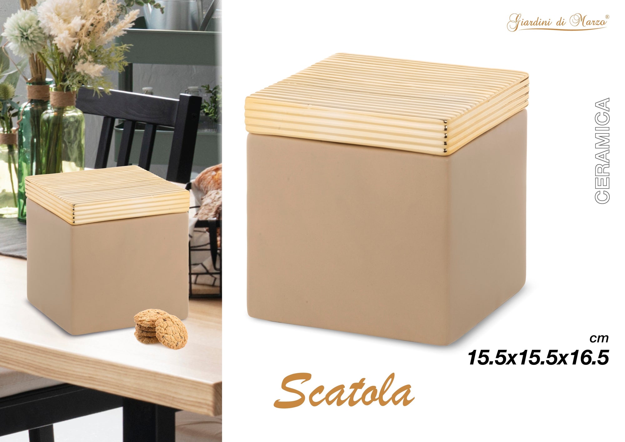 Scatola Quadrata Oro