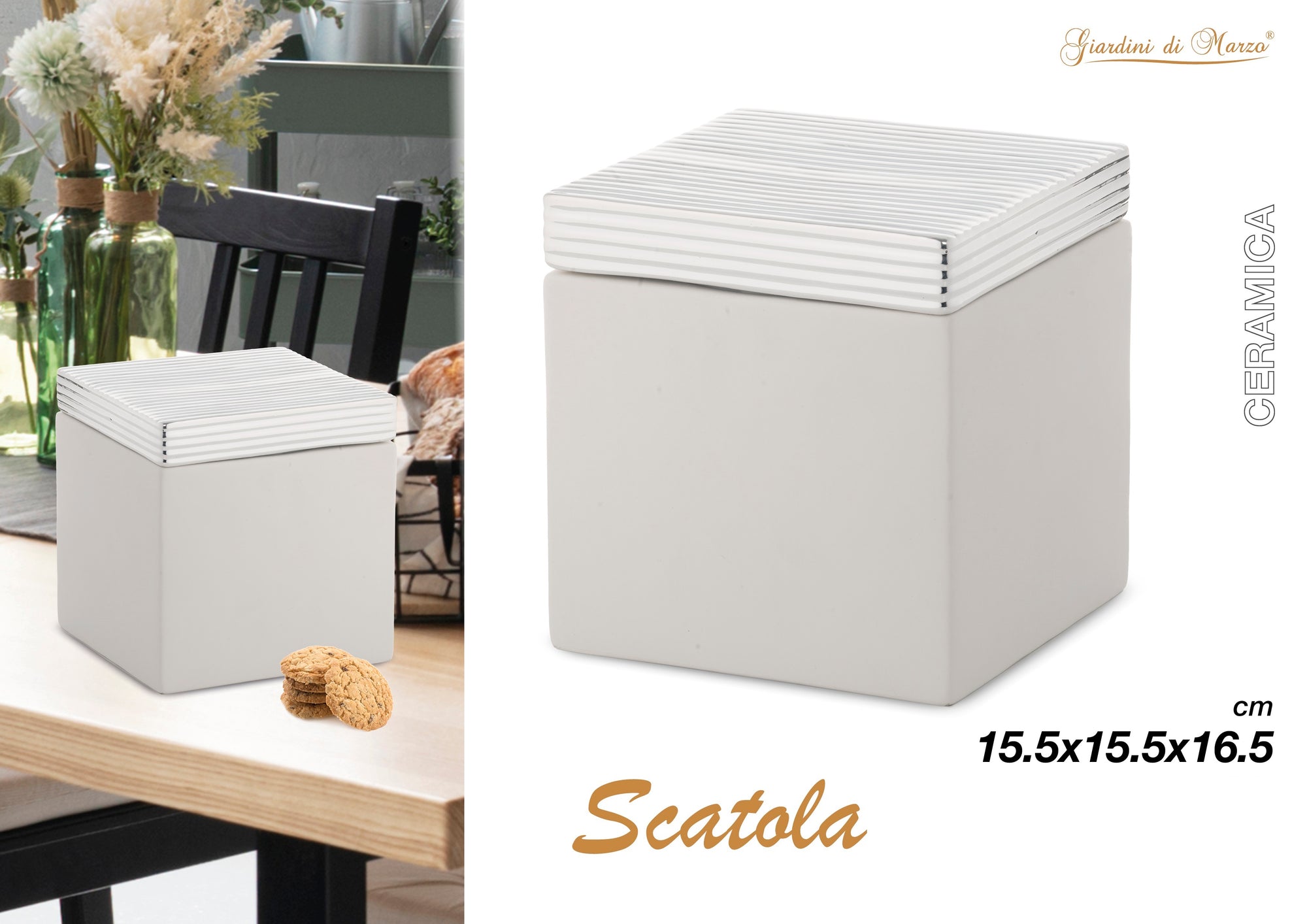 Scatola Quadrata Argento