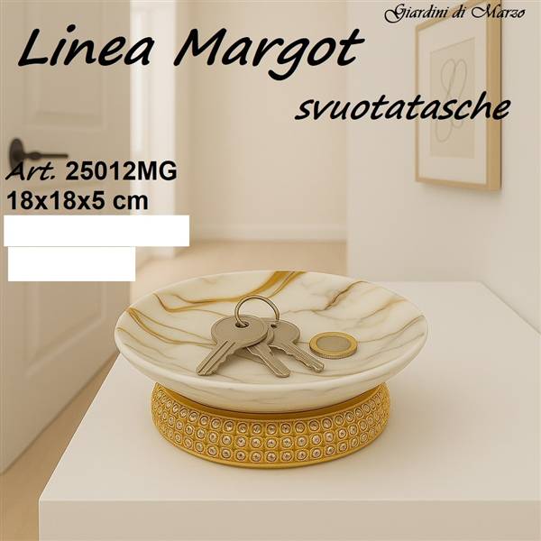 SVUOTATASCHE EFFETTO MARMO GOLD