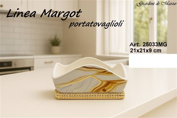 PORTATOVAGLIOLI EFFETTO MARMO GOLD