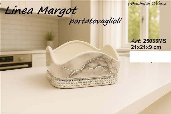 PORTATOVAGLIOLI EFFETTO MARMO SILVER