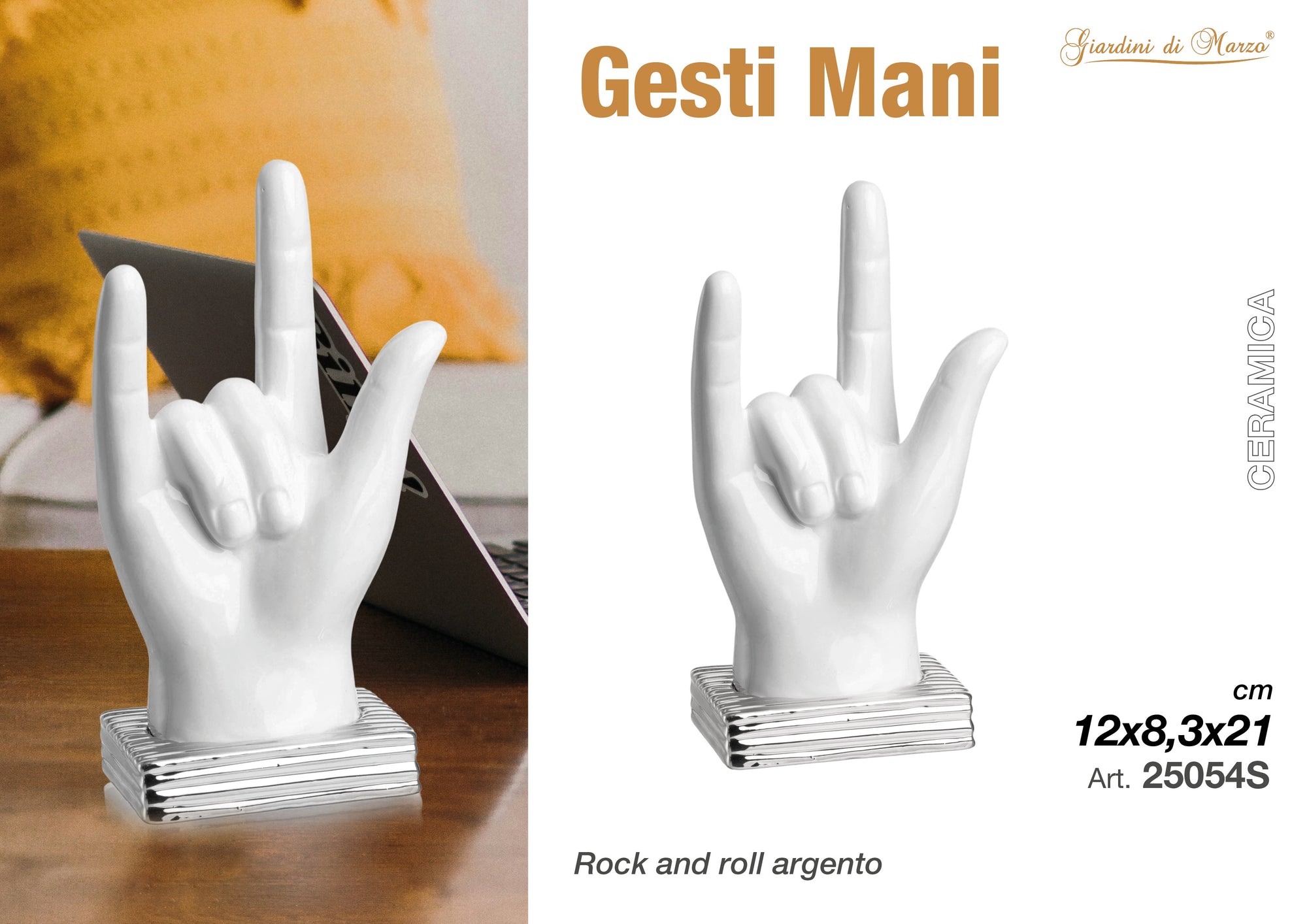 Mano Rock And Roll Bianca Base Silver