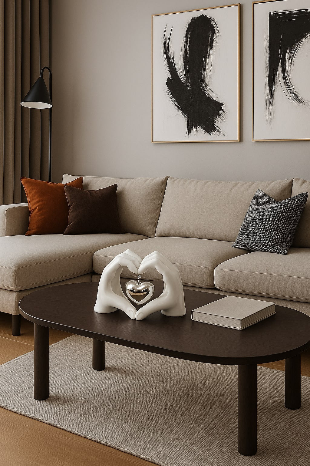 Due Mani Con Cuore Argento