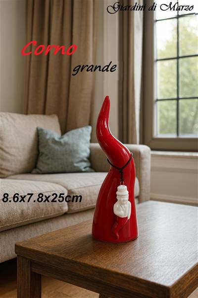 CORNO ROSSO GRANDE CON SCARTELLATO
