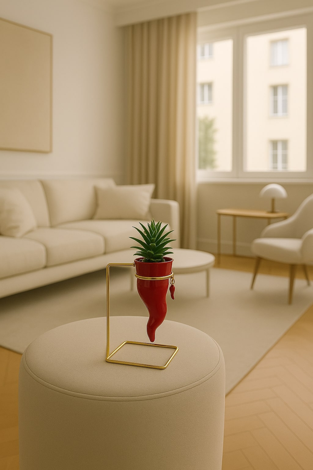 Corno Rosso C/ Piant. 24 Cm