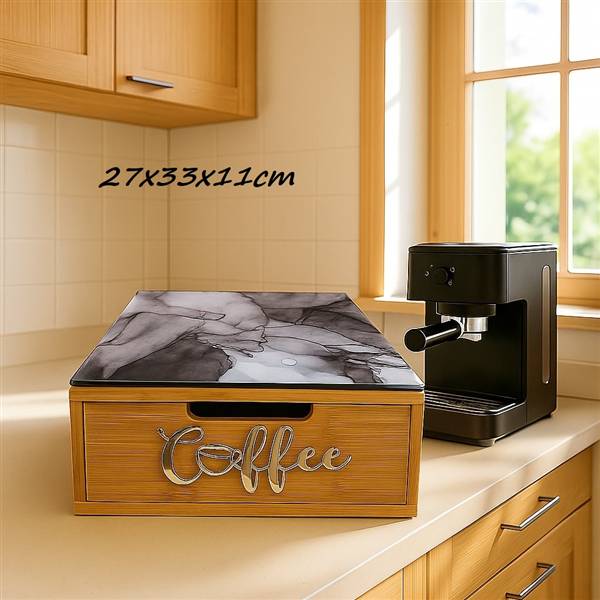 PORTACIALDE BAMBOO EFF MARMO SILVER ONL