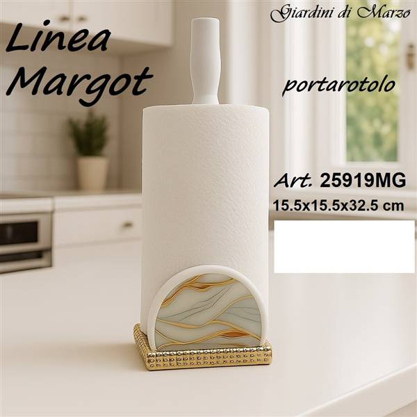 PORTAROTOLO EFFETTO MARMO GOLD