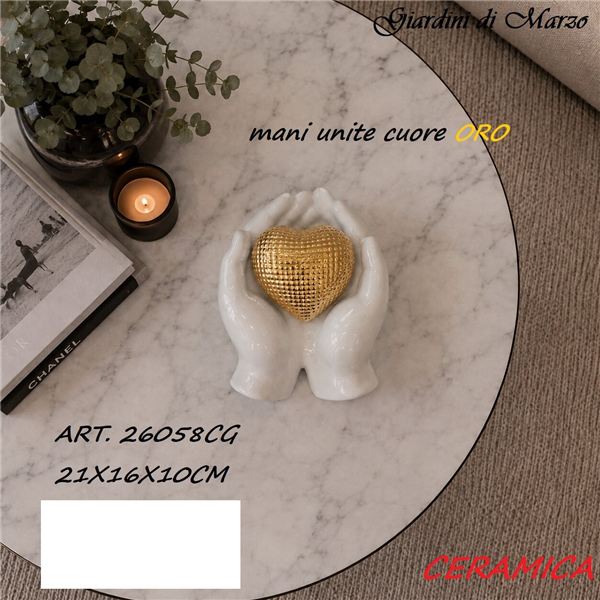 MANI UNITE CUORE ORO