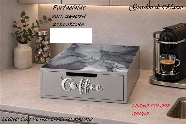 PORTACIALDE GRIGIO EFF MARM SILV CAFFE