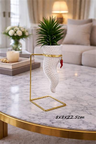 CORNO BIANCO PALL. C/PIANT 22.5CM
