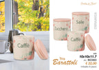 Tris Barattoli Ceramica Cuori