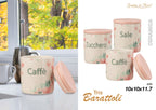 Tris Barattoli Ceramica Cuori