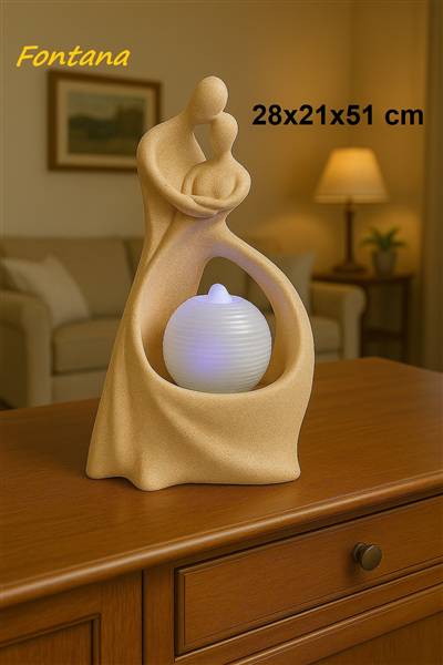 FONTANA COPPIA CREMA ABBRACCIO