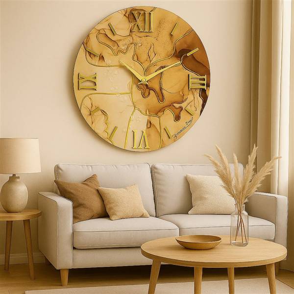 OROLOGIO MARMO 80 CM TORTORA