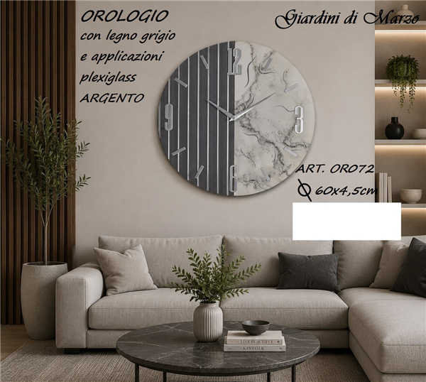 OROL LEGNO GRIG 60CM EFF. MARM LIGHT SIL