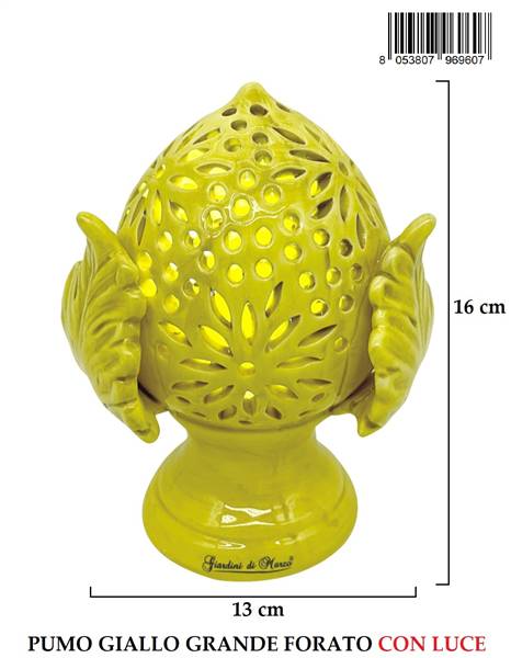 PUMO GRANDE GIALLO FORATO H16CM