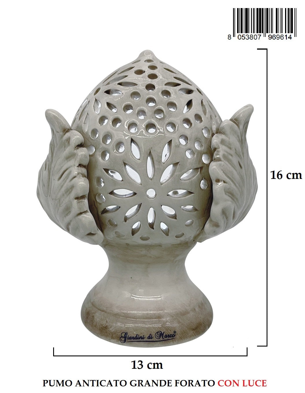 Pumo Grande Anticato Forato H16cm