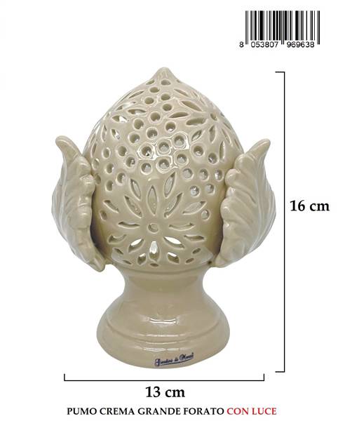 PUMO GRANDE CREMA FORATO H16CM