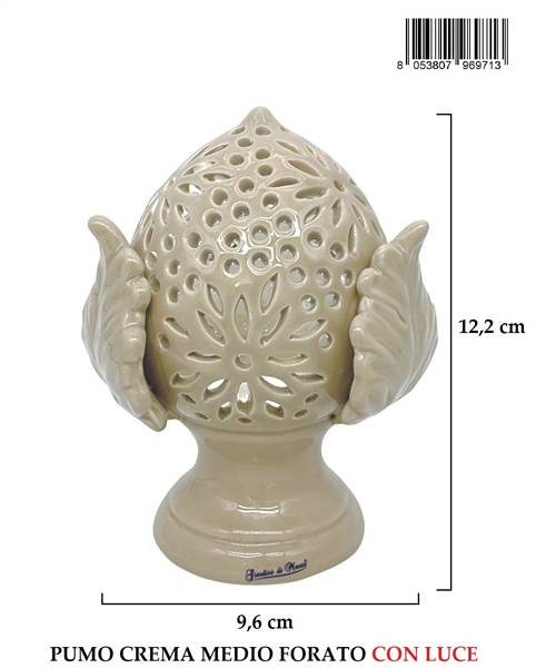 PUMO MEDIO CREMA FORATO H12CM