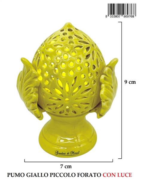PUMO PICCOLO GIALLO FORATO H9CM