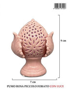 PUMO PICCOLO ROSA FORATO H9CM