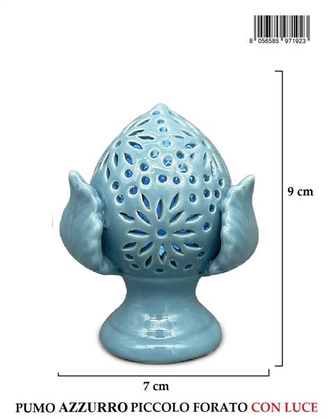 PUMO PICCOLO AZZURRO FORATO H9CM