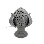 LAMPADA PUMO 25 CM GRIGIA C/LAMPADINA