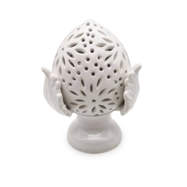 LUMETTO PUMO BIANCO C/LED A BATTERIE