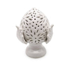LUMETTO PUMO BIANCO C/LED A BATTERIE