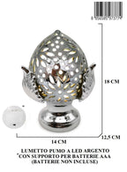 Lumetto Pumo Argento C/led A Batterie