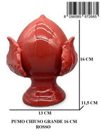 PUMO CHIUSO GRANDE 16 CM ROSSO