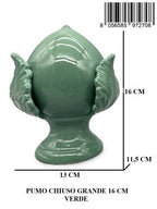 PUMO CHIUSO GRANDE 16 CM VERDE