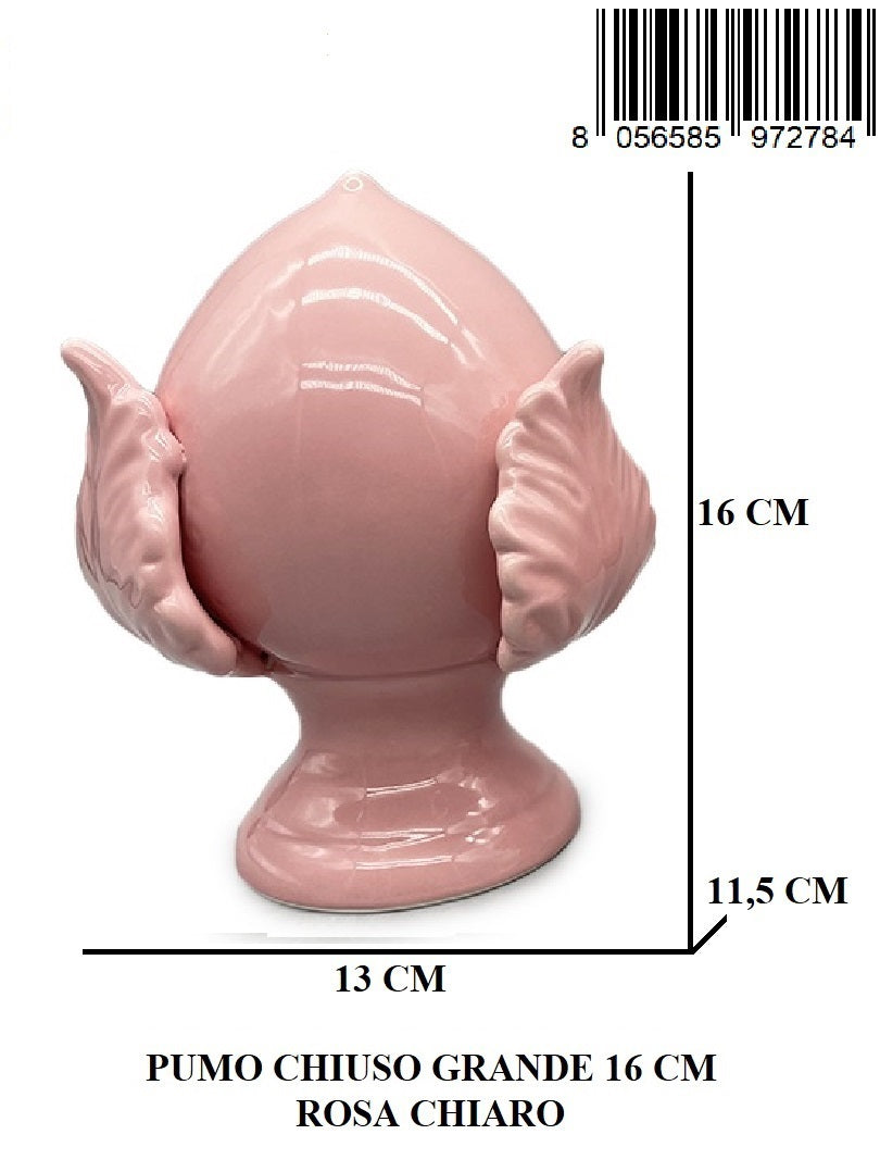Pumo Chiuso Grande 16 Cm Rosa Chiaro