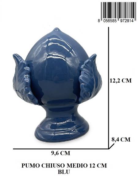PUMO CHIUSO MEDIO 12 CM BLU