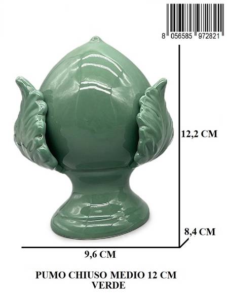 PUMO CHIUSO MEDIO 12 CM VERDE
