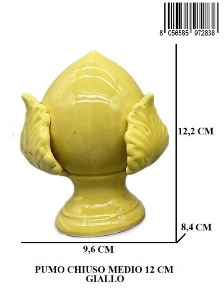PUMO CHIUSO MEDIO 12 CM GIALLO