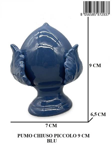 PUMO CHIUSO PICCOLO 9 CM BLU