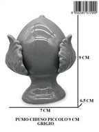 PUMO CHIUSO PICCOLO 9 CM GRIGIO