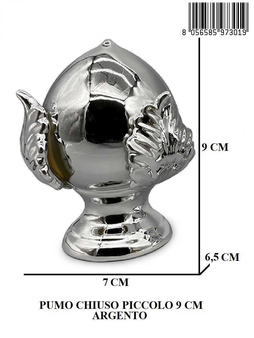 Pumo Chiuso Piccolo 9 Cm Argento